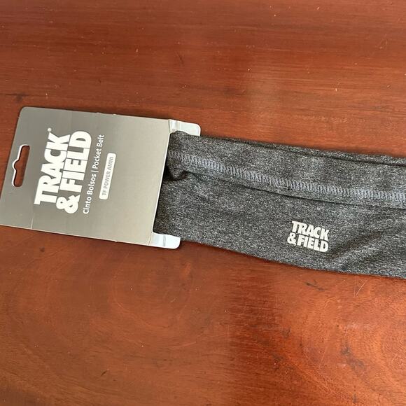 Track & Field Pocket Running Belt Heather Grey Gray NWT TF Power Amni Activewear - Picture 7 of 10